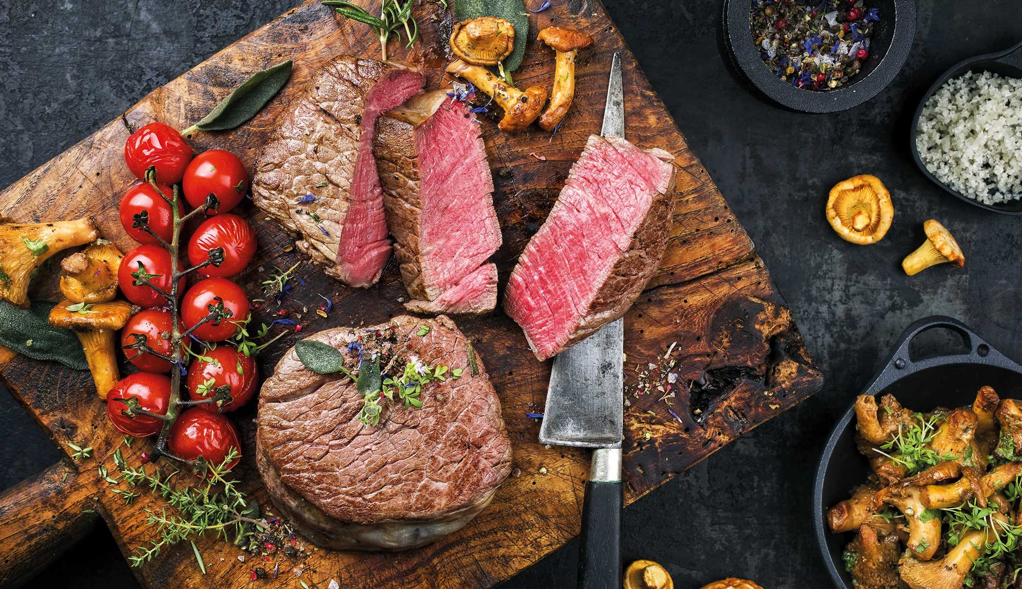 Pomodori-Fleisch-gerichte